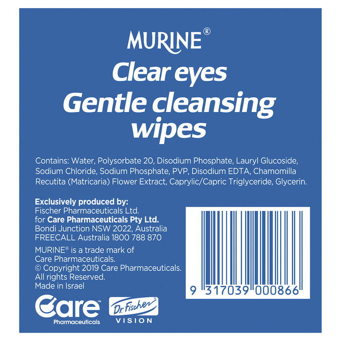 Murine Clear Eyes Wipes 30