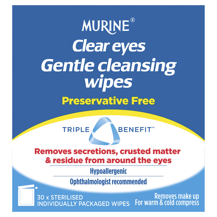 Murine Clear Eyes Wipes 30