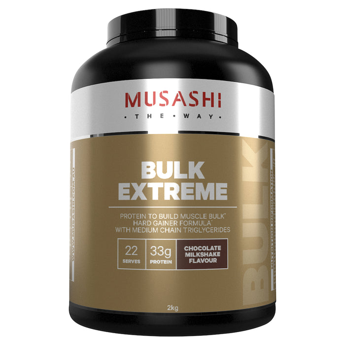 Musashi Bulk Extreme Protein Powder Chocolate Milkshake 2kg