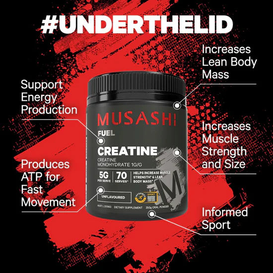 Musashi Creatine 600g Powder Uflavoured.