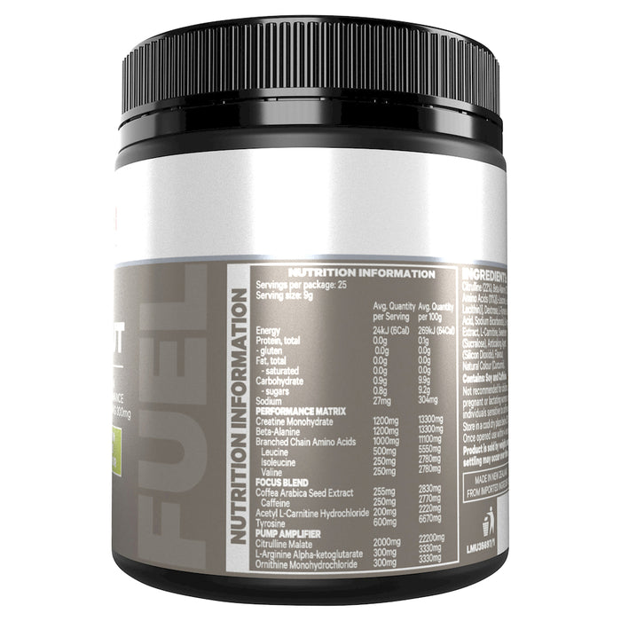 Musashi Pre Workout Amino Acid Lemon Lime 225g