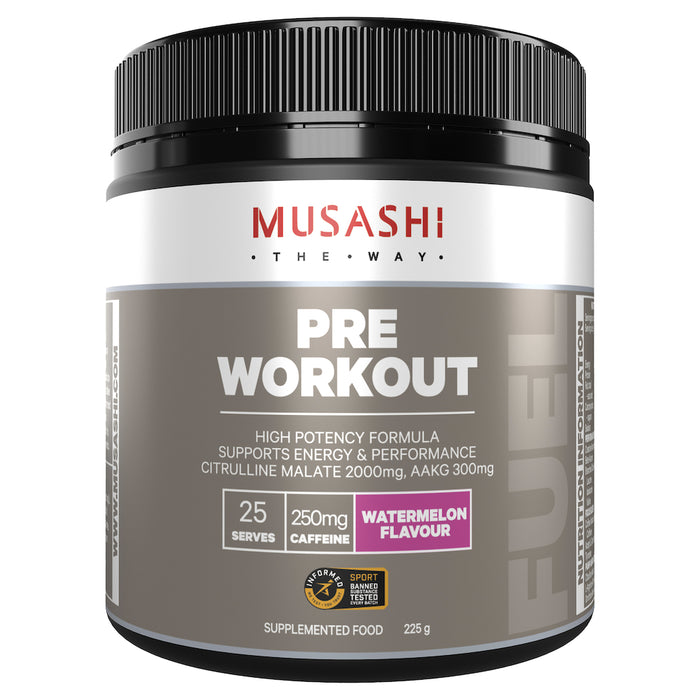 Musashi Pre Workout Amino Acid Watermelon 225g