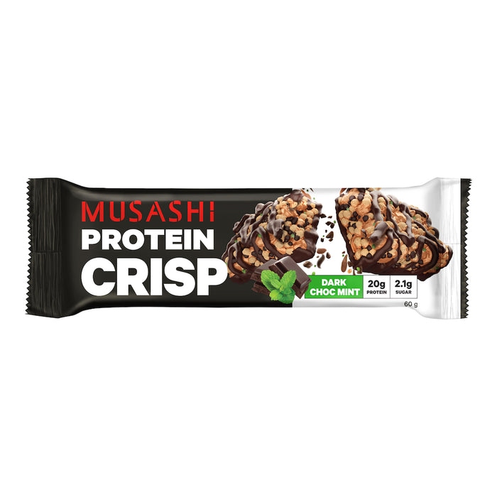 Musashi Protein Crisp Bar Choc Mint 60g