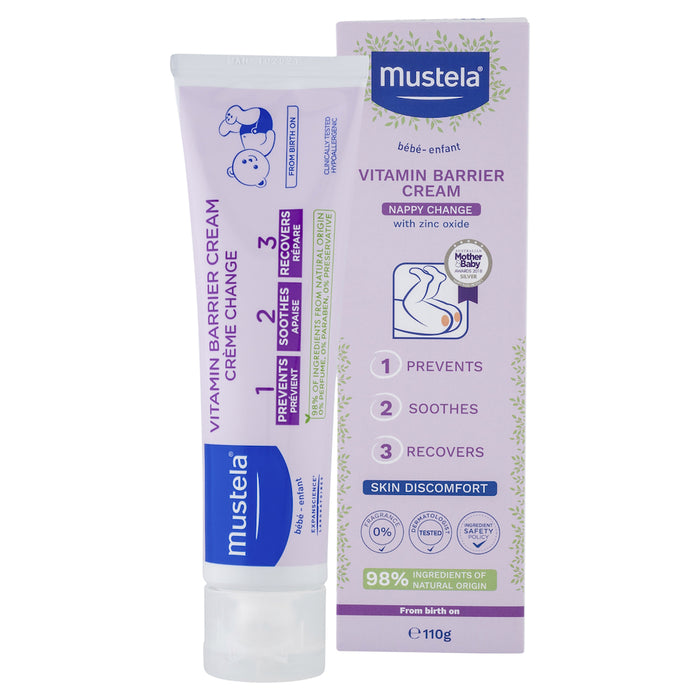 Mustela Vitamin Barrier Cream 1 2 3 110g