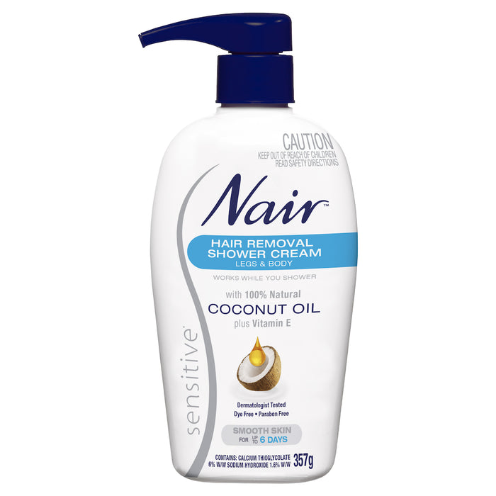 Nair Hair Removal Shower Cream with Coconut Oil 357g