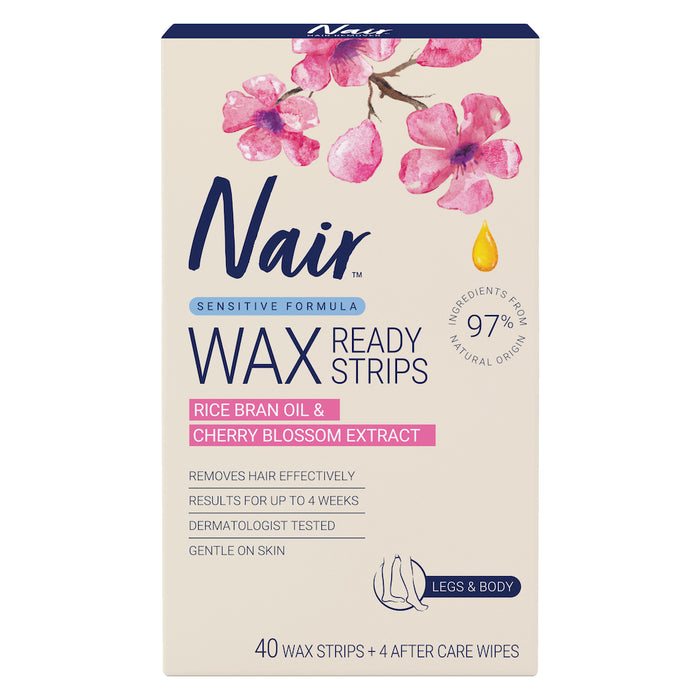 Nair Sensitive Large Wax Strips 40 Pack