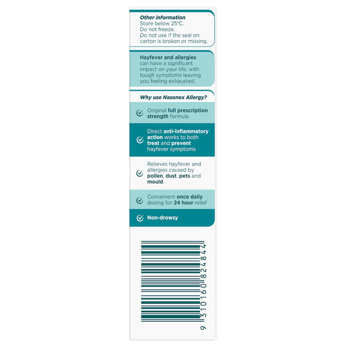 Nasonex Allergy  50mcg 140 Dose OTC