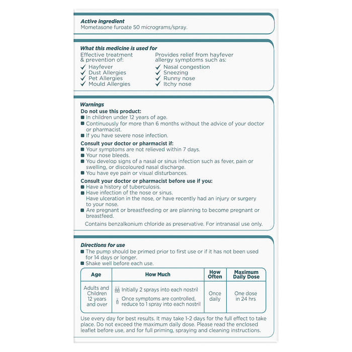 Nasonex Allergy  50mcg Twin 2x140 Dose