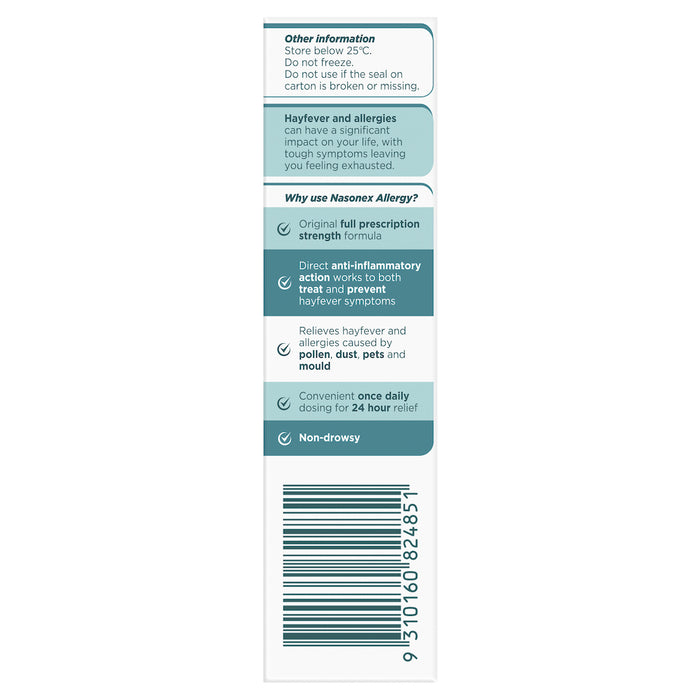 Nasonex Allergy  50mcg Twin 2x140 Dose