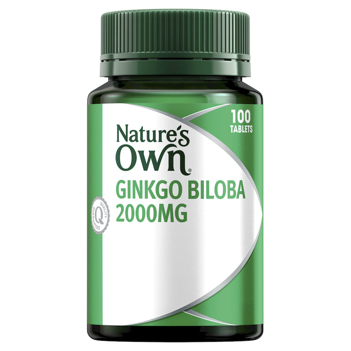 Nature's Own Ginkgo Biloba 2000mg 100 Tablets