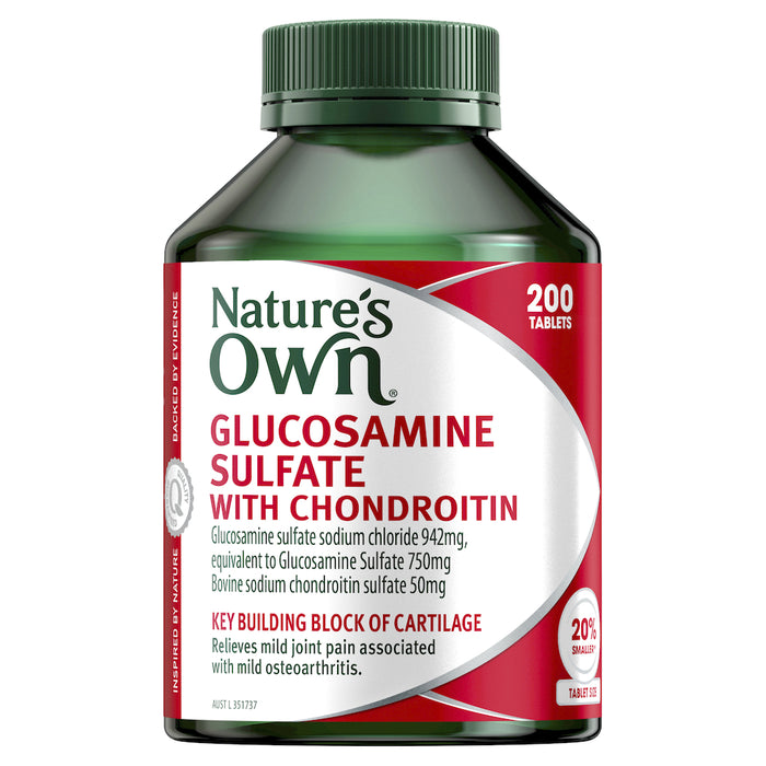 Nature's Own Glucosamine Sulphate with Chondroitin 200 Tablets