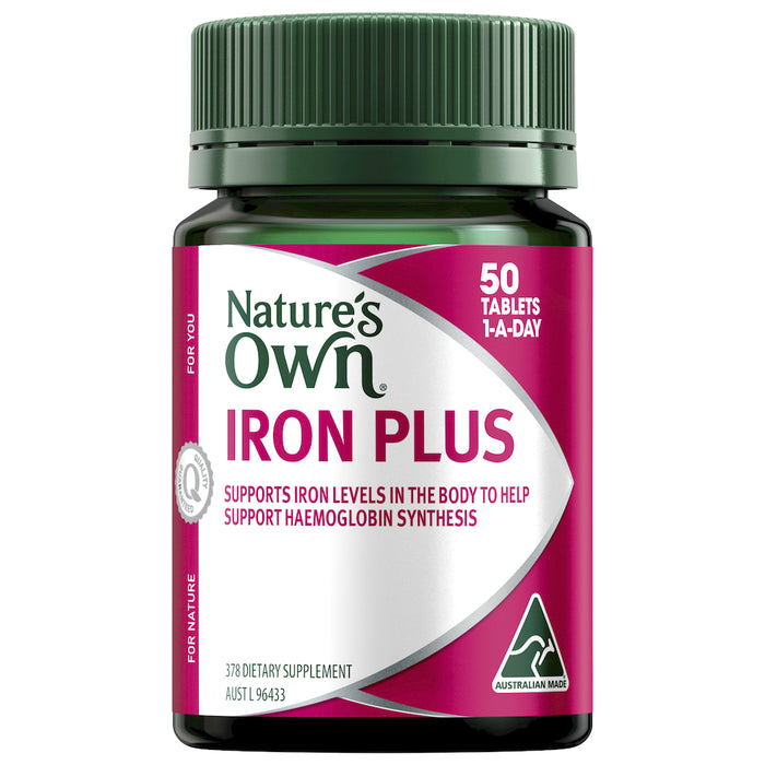 Nature's Own Iron Plus 50 Tablets