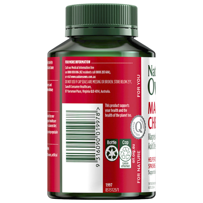 Nature's Own Magnesium Chelate 500mg 180 Capsules