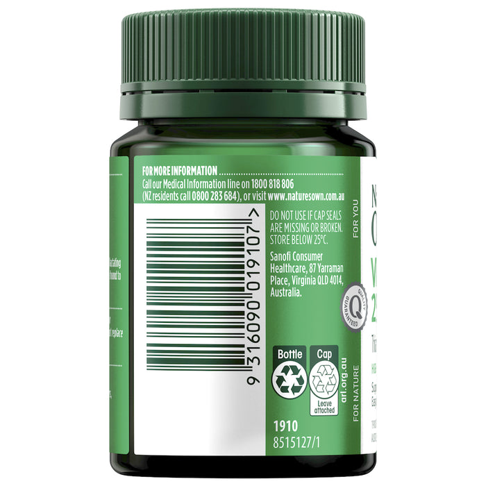 Nature's Own Vitamin B1 250mg 75 Tablets