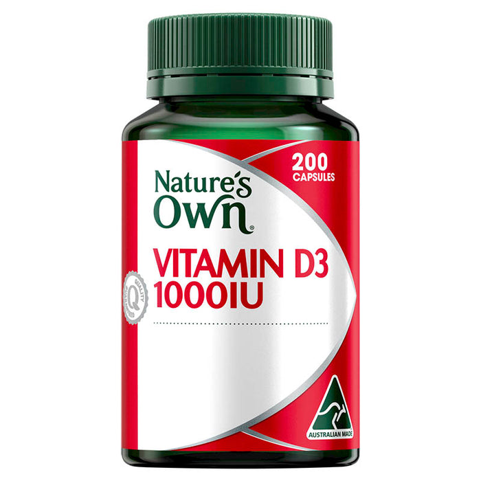 Nature's Own 维生素 D 1000iu 200 粒胶囊