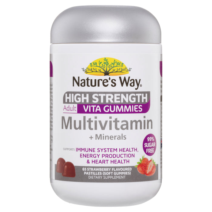 Nature's Way Adult Multi High Strength Sugar Free 65 Gummies