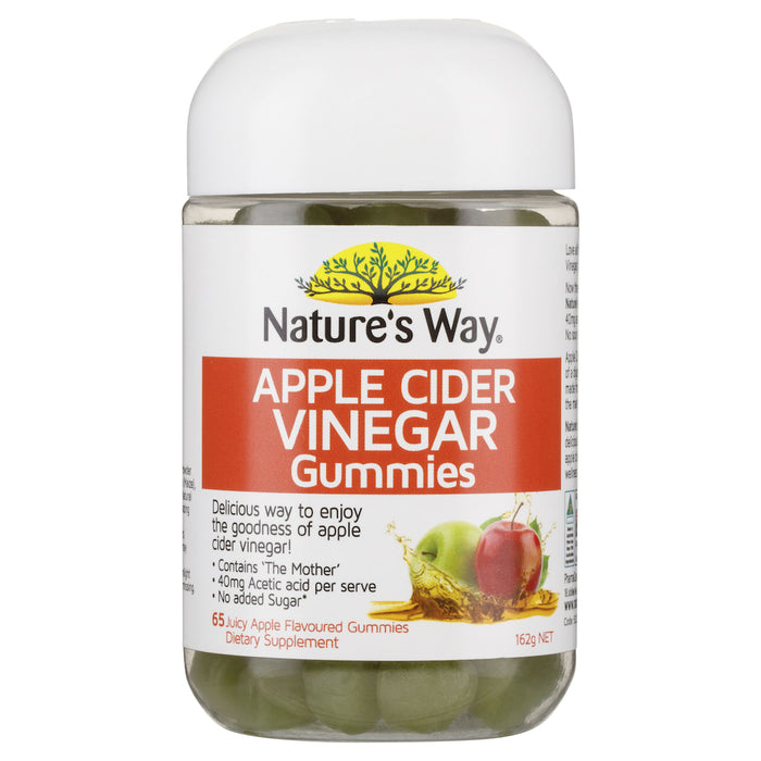 Nature's Way Apple Cider Vinegar Gummies 65 Tablets