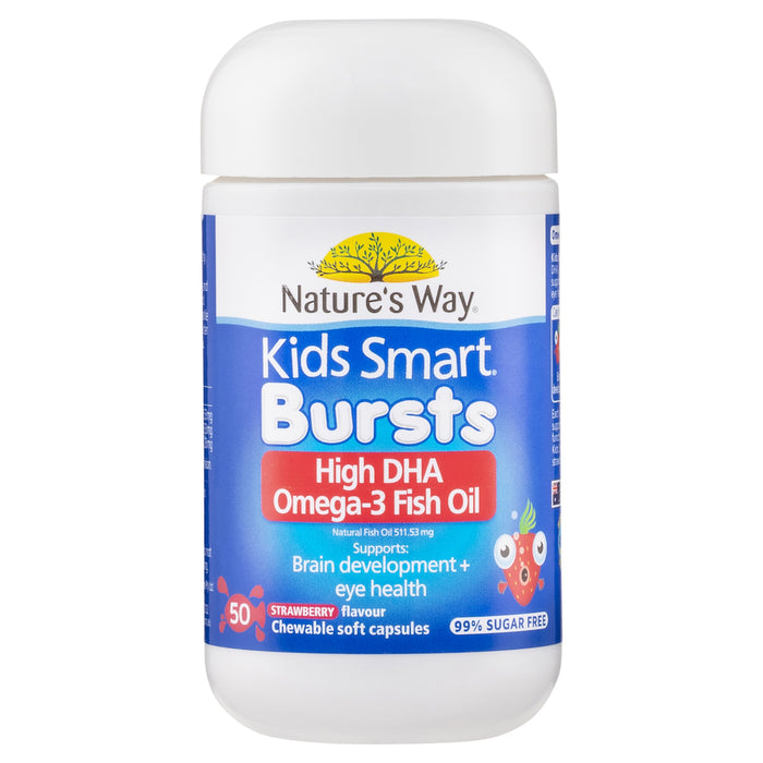 Nature's Way Kids Smart Omega 3 Fish Oil Strawberry 50 Capsules