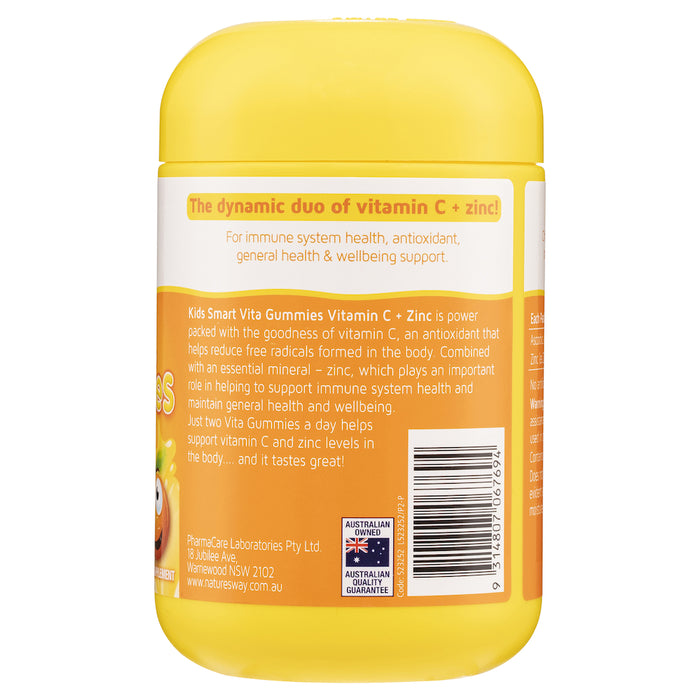 Nature's Way Kids Smart Vitamin C & Zinc 120 Vita Gummies