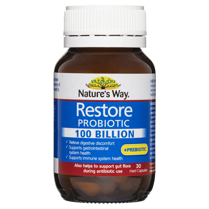 Nature's Way Restore Probiotic 100 billion 30 Capsules