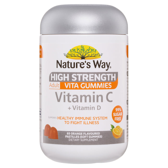 Nature's Way Vitamin C High Strength Sugar Free 65 Gummies