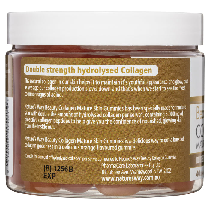 Natures Way Beauty Collagen Mature Skin 40 Gummies