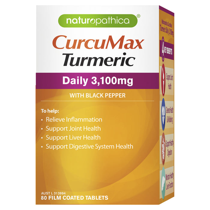 Naturopathica Curcumax Daily 3100mg 80 Tablets