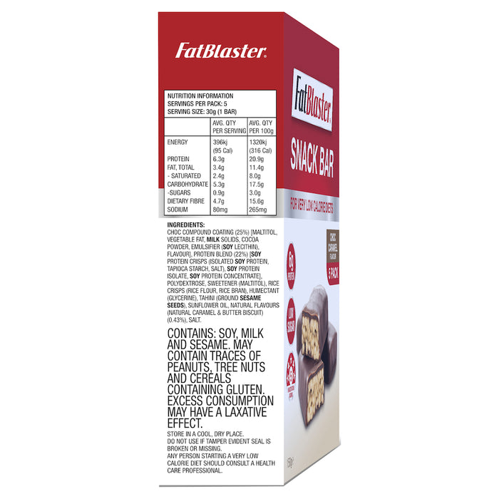 Naturopathica FatBlaster Choc Caramel Bar 5x30g