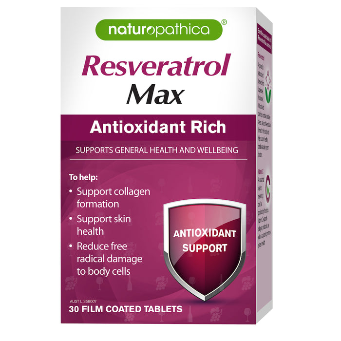 Naturopathica Resveratrol Max Anti-Ageing Tablets 30