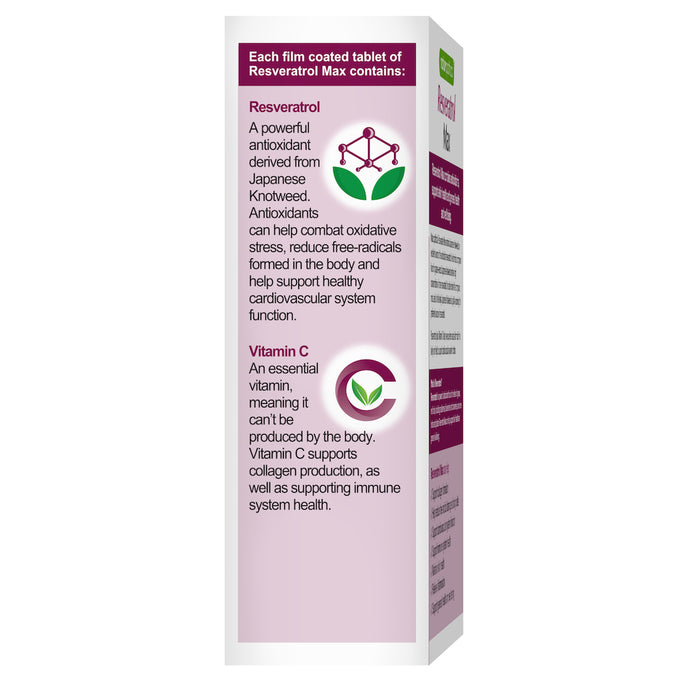 Naturopathica Resveratrol Max Anti-Ageing Tablets 30