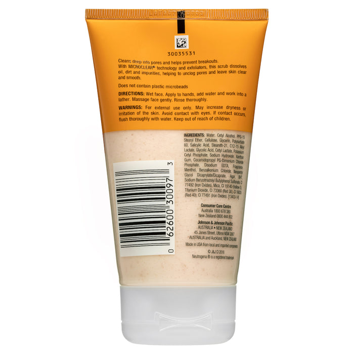 Neutrogena Oil-Free Acne Scrub 125ml