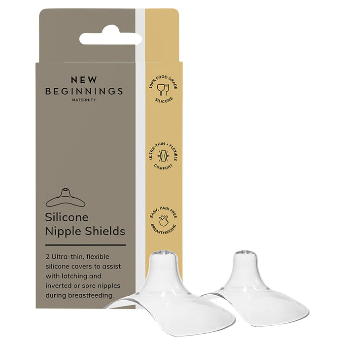 New Beginnings Silicone Nipple Shields 2 Pack