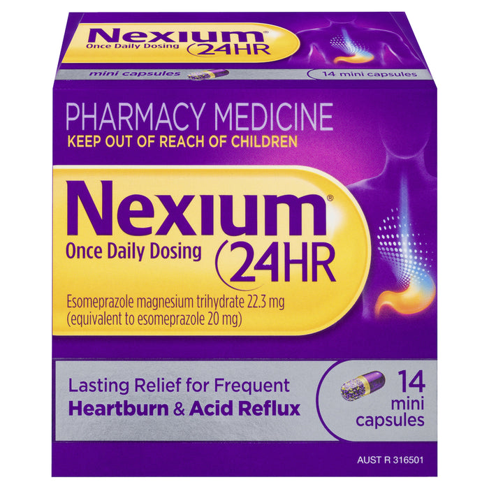 Nexium 24 Hour Mini's 20mg 14 Capsules