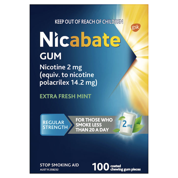 Nicabate Gum 2mg 100