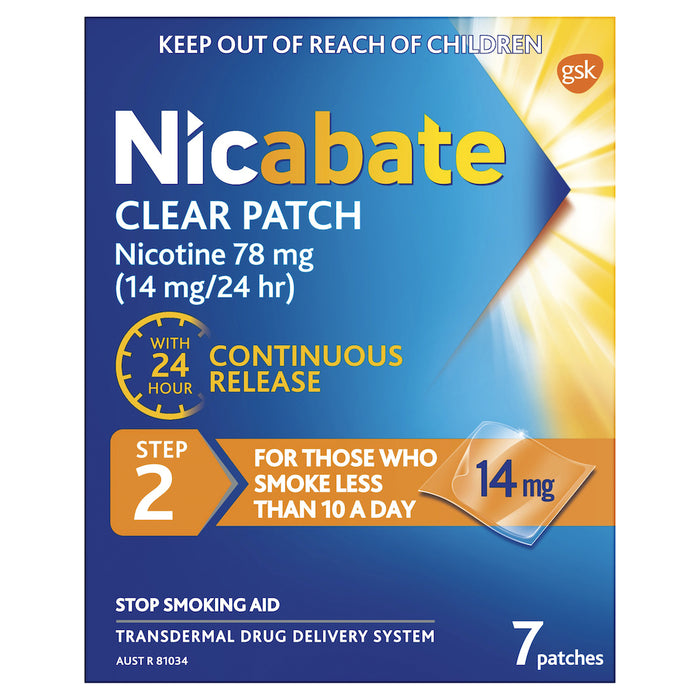 Nicabate Patch Clear 14mg 7