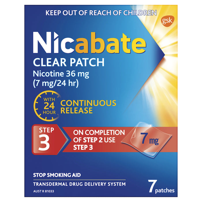 Nicabate Patch Clear 7mg 7