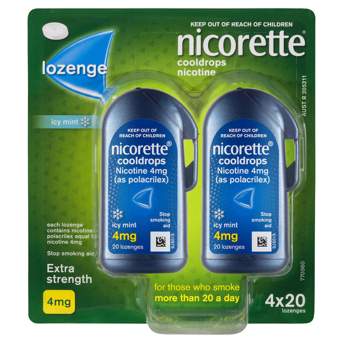 Nicorette Cool Drops Lozenge 4mg 80