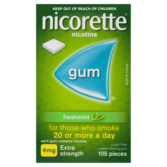 Nicorette Gum Fresh Mint 4mg 105