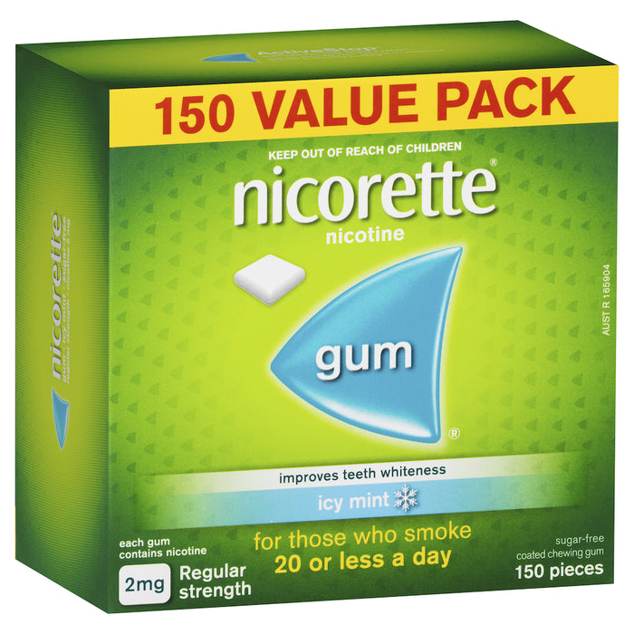 Nicorette Gum Icy Mint 2mg 150