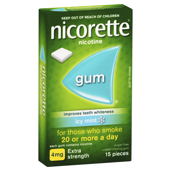 Nicorette 口香糖冰薄荷 4 毫克 15