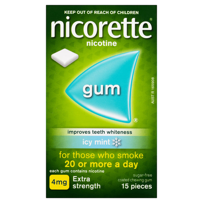 Nicorette 口香糖冰薄荷 4 毫克 15