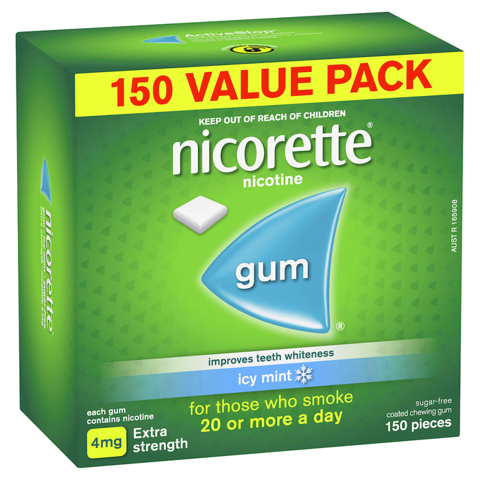 Nicorette Gum Icy Mint 4mg 150