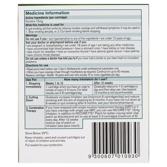 Nicorette Inhalator 15mg 4