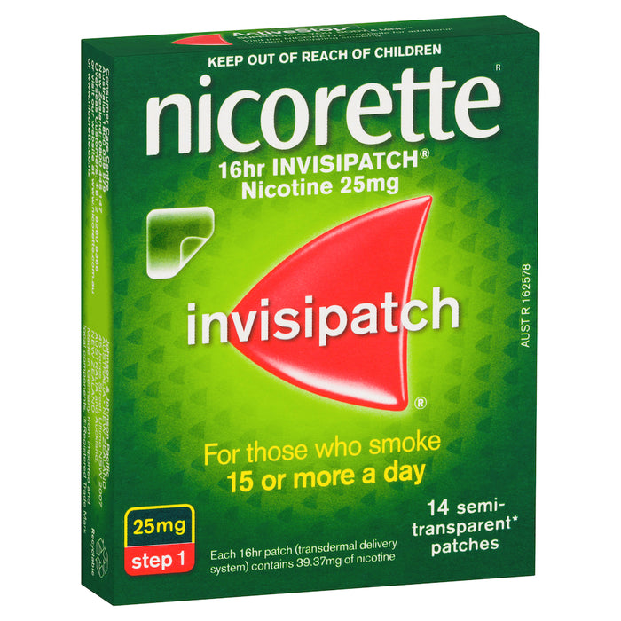 Nicorette InvisiPatch Step 1 25mg 14 Days