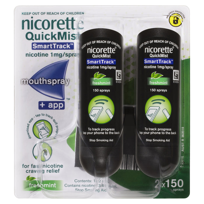 Nicorette QuickMist SmartTrack Mouth Spray 2x150