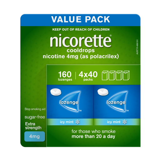 Nicorette Cool Drops Lozenge 4mg 160.