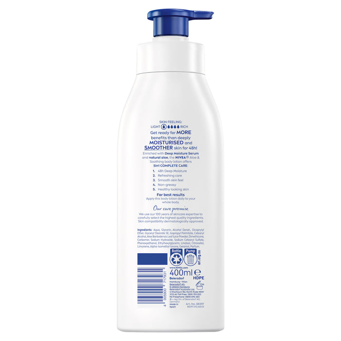 Nivea Aloe Body Lotion 400ml