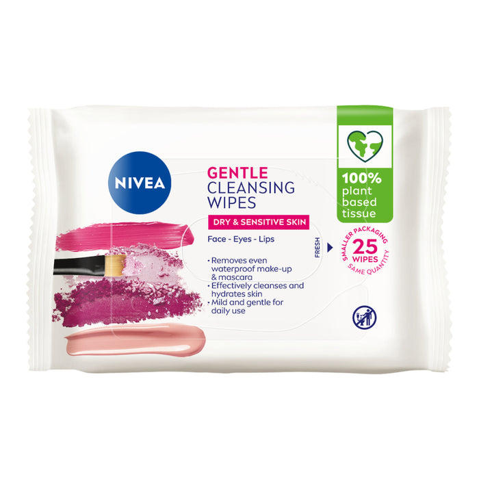 Nivea Daily Essential Biodegradable Cleansing Wipes 25