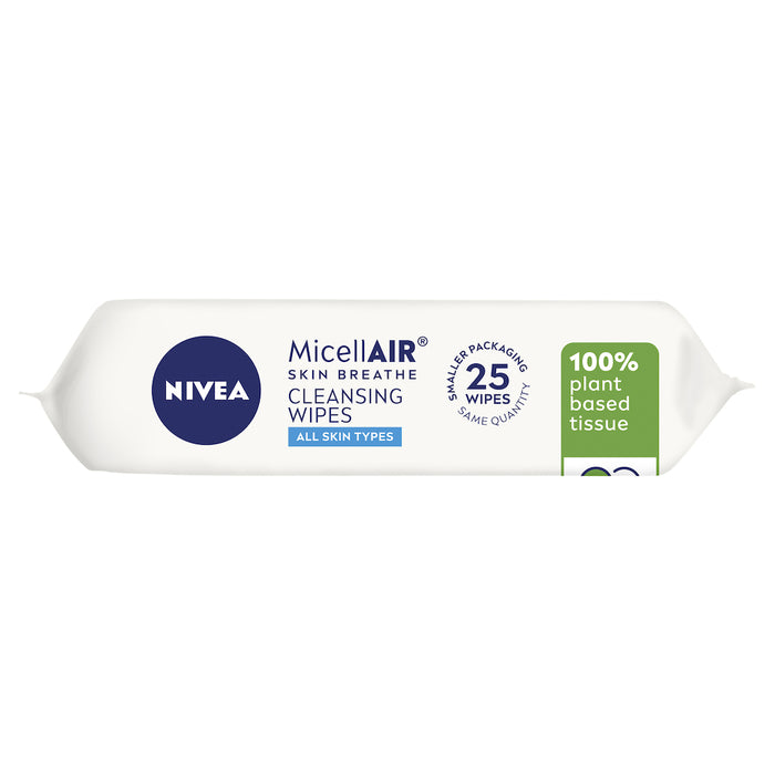 Nivea Daily Essential Biodegradable Micellair Wipes 25