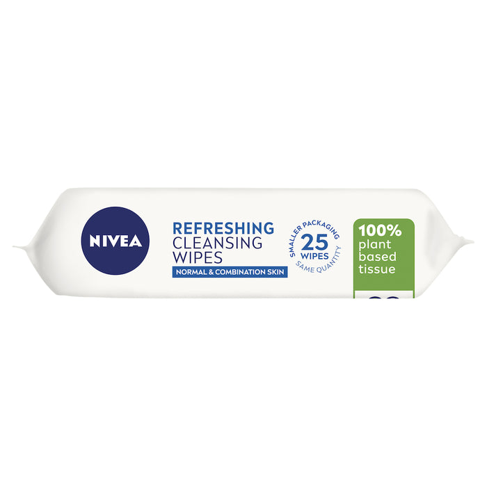 Nivea Daily Essentials Refreshing Cleansing Facial Wipes 25 pack